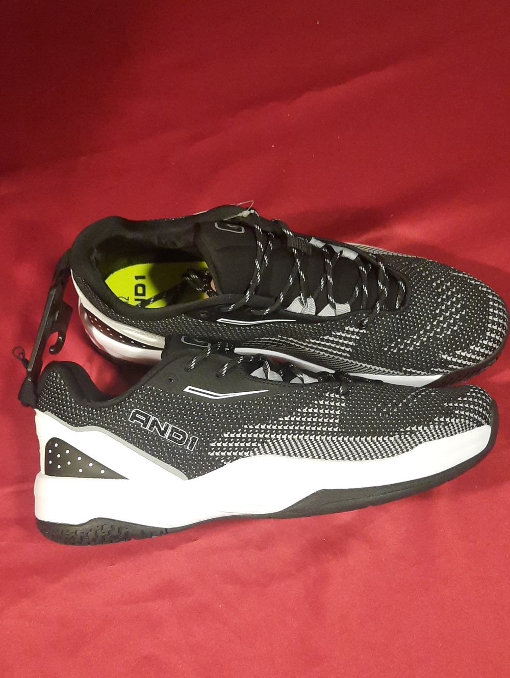 And1 Black and Gray Men’s Athletic Shoes with White sole Size 12